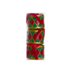 SET OF 3 RED AND GREEN HANGING DRUMS