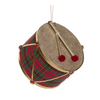 HOLLY AND IVY HANGING TARTAN DRUM