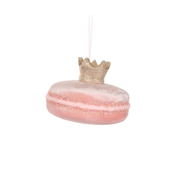 HOLLY AND IVY LARGE PALE PINK MACARON WITH CREAM