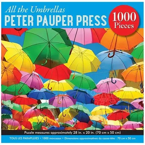 PETER PAUPER PRESS ALL THE UMBRELLAS PUZZLE